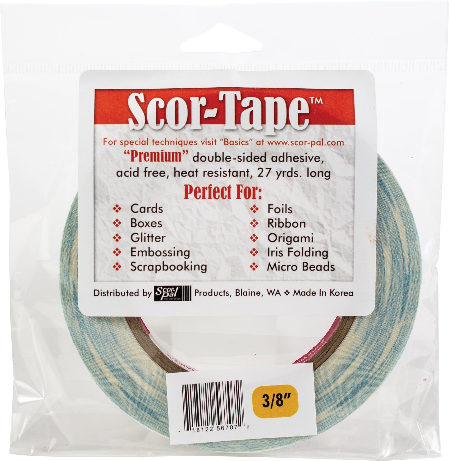 Scor-Tape 1/8" to 1"