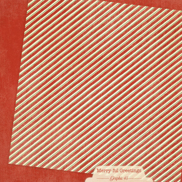 Graphic 45 Merry-ful Greetings 12×12 Plaids & Stripes Pack