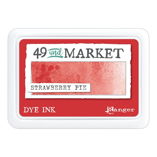 49 and Market dye ink pad with 'Strawberry Pie' color on a white background