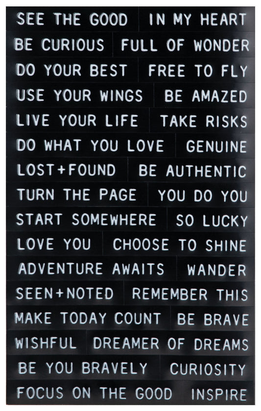 Idea-Ology Sentiments Label Stickers - Thoughts