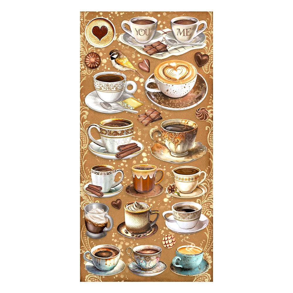 Coffee & Chocolate Stamperia Collectables 6"X12" 10/Pkg