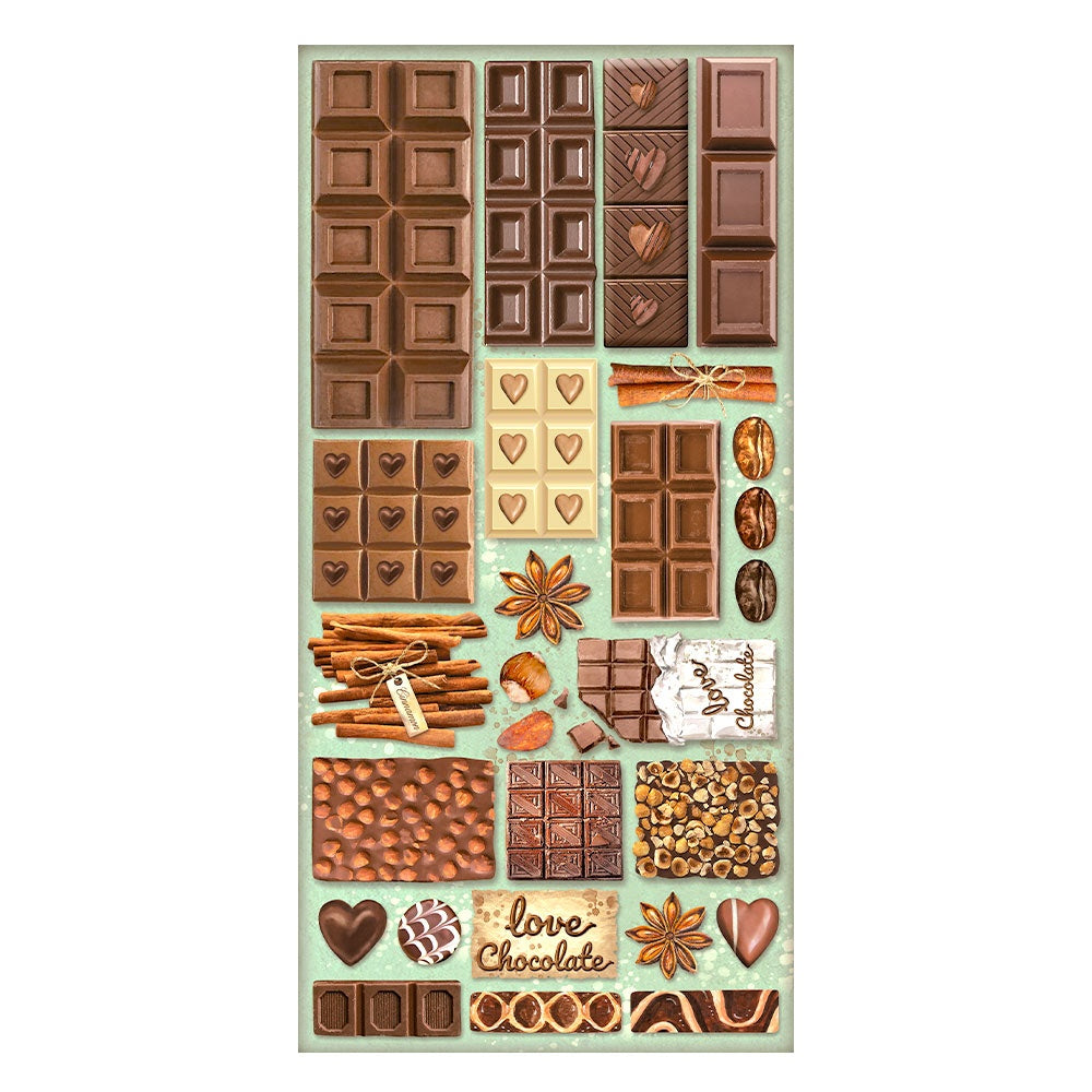 Coffee & Chocolate Stamperia Collectables 6"X12" 10/Pkg