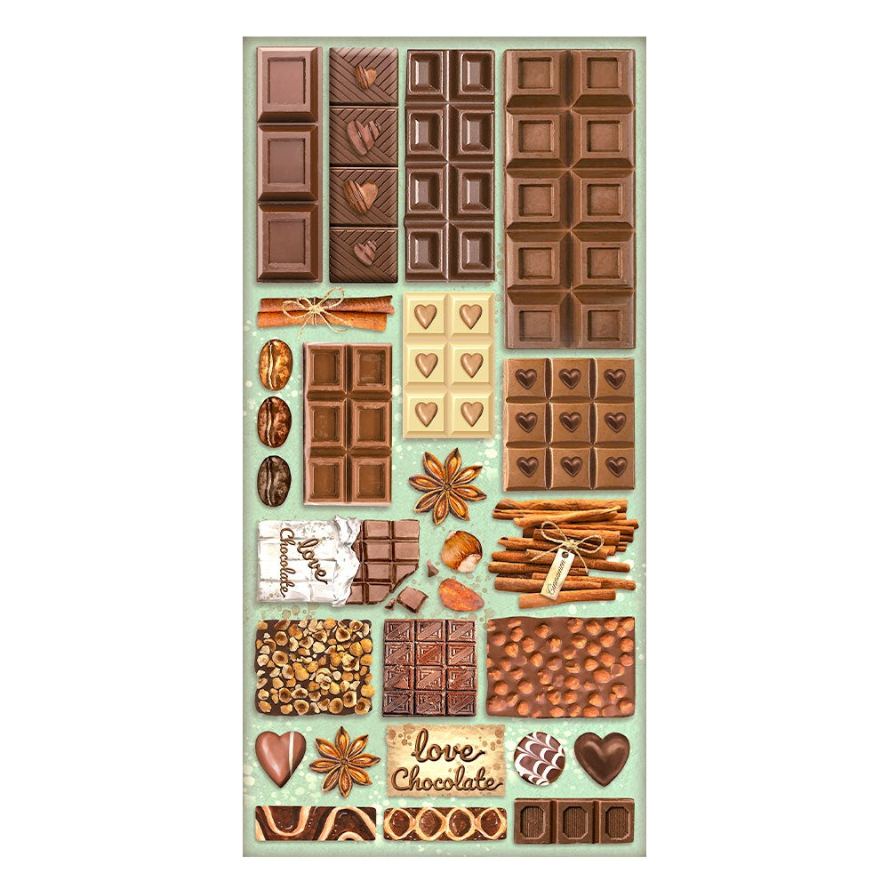 Coffee & Chocolate Stamperia Collectables 6"X12" 10/Pkg