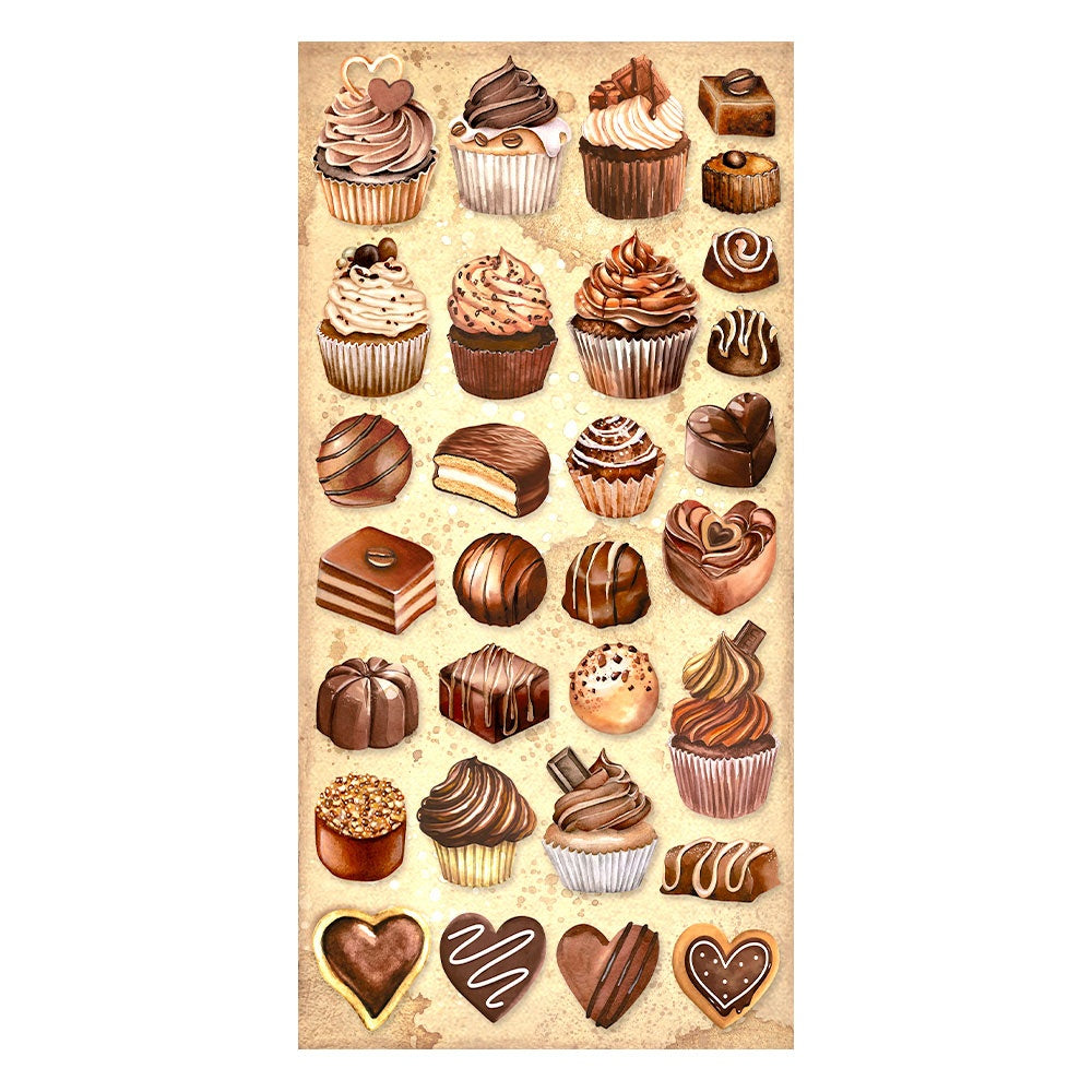 Coffee & Chocolate Stamperia Collectables 6"X12" 10/Pkg