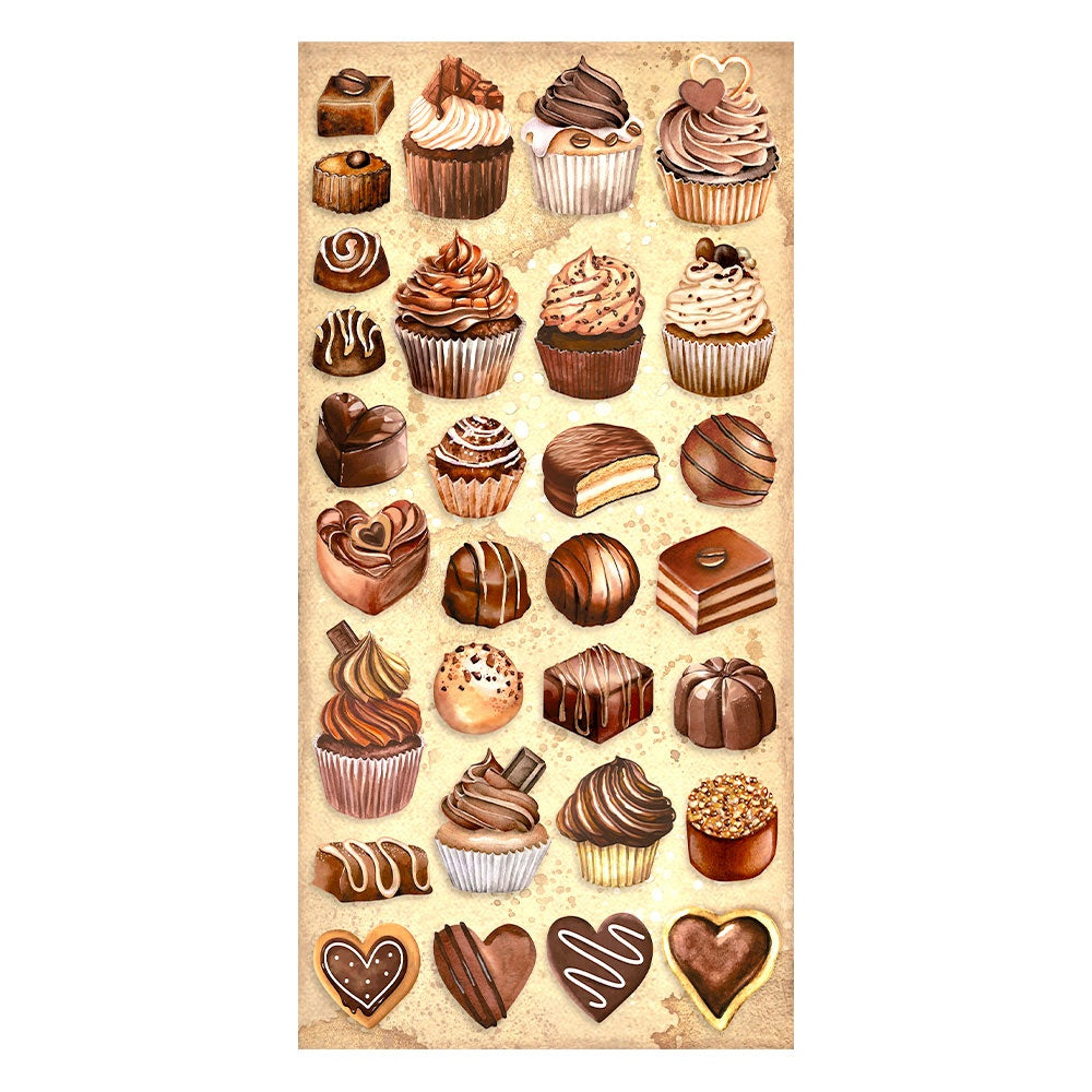 Coffee & Chocolate Stamperia Collectables 6"X12" 10/Pkg