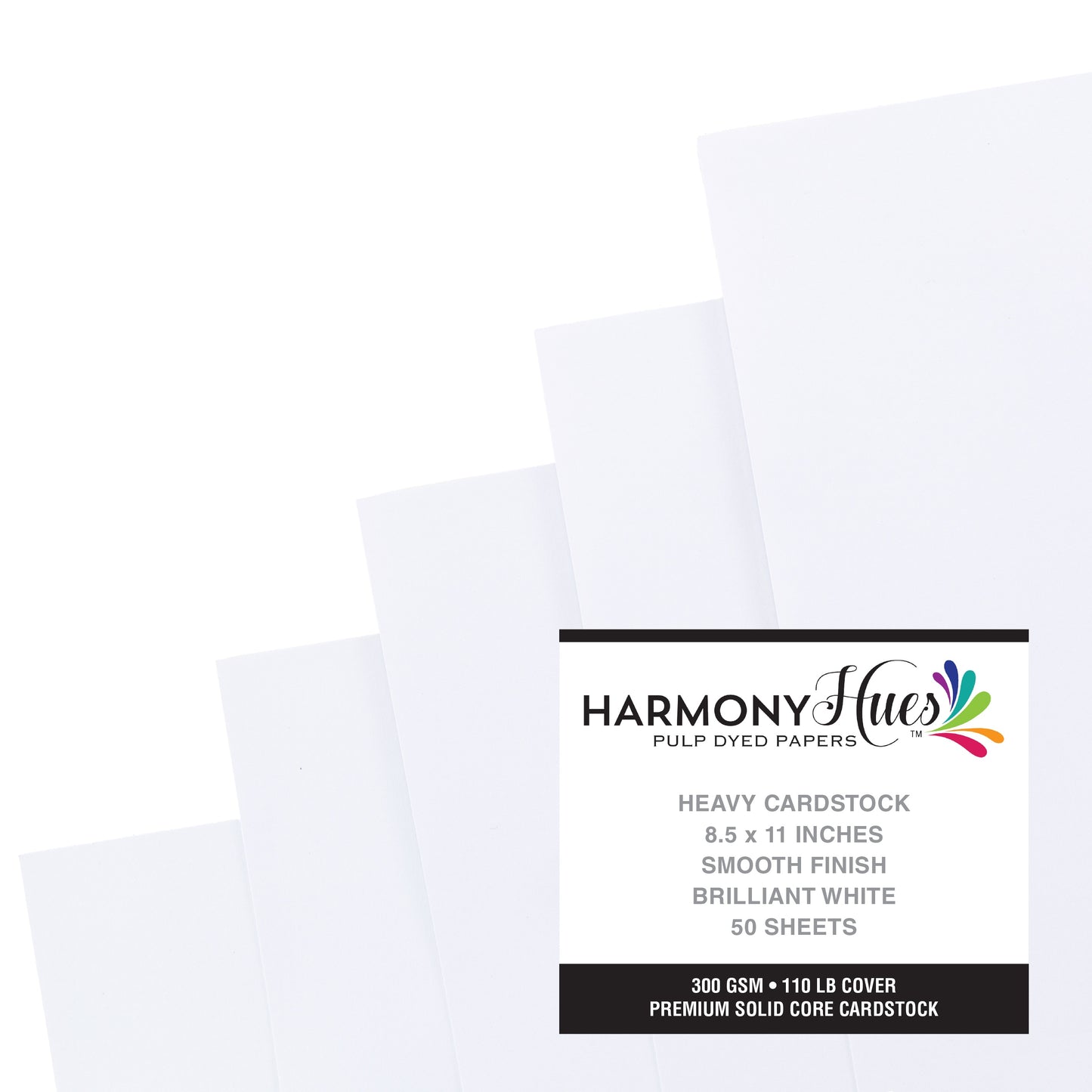 Harmony Hues 110# Cardstock 8.5"X11"