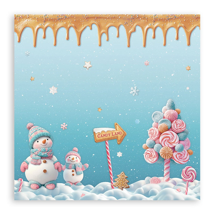 Stamperia Candy Christmas Single-Sided Paper Pad 8"X8"