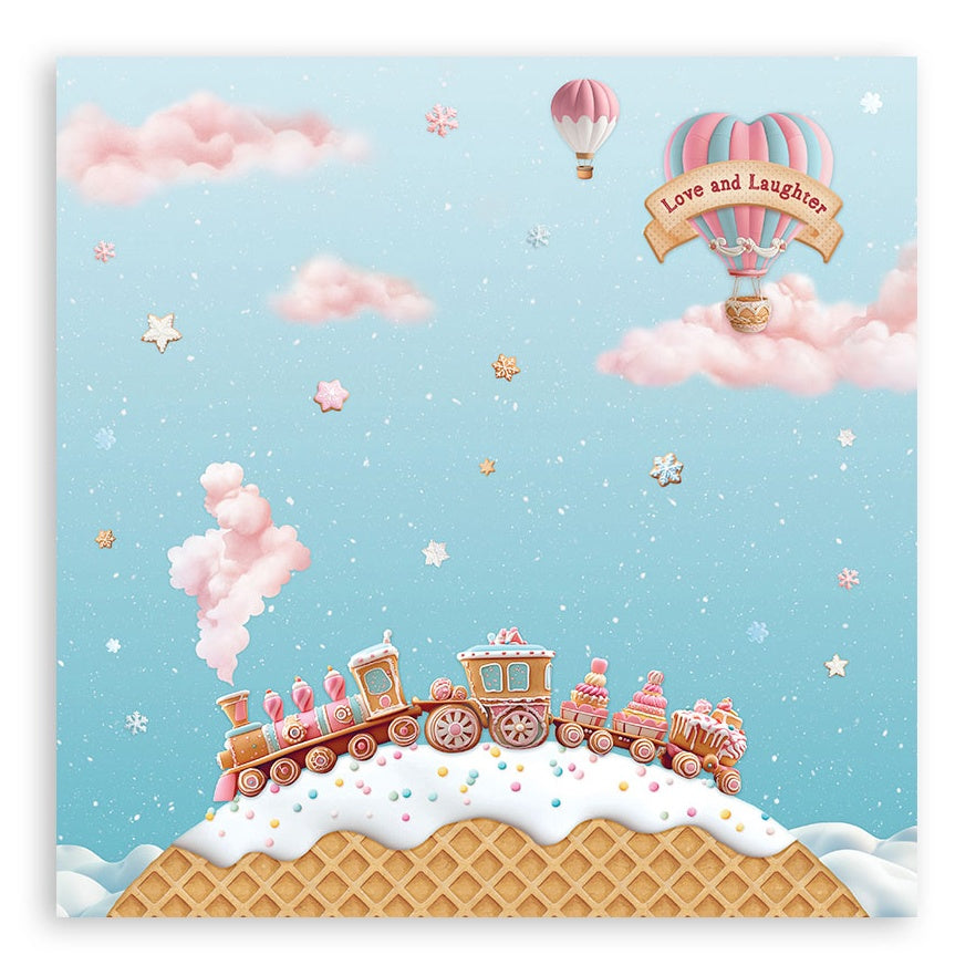 Stamperia Candy Christmas Single-Sided Paper Pad 8"X8"
