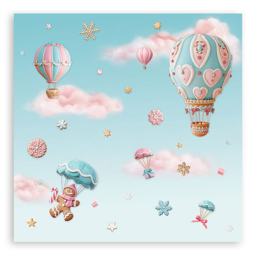 Stamperia Candy Christmas Single-Sided Paper Pad 8"X8"