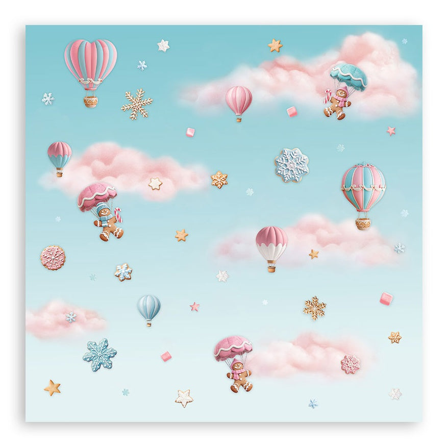 Stamperia Candy Christmas Single-Sided Paper Pad 8"X8"