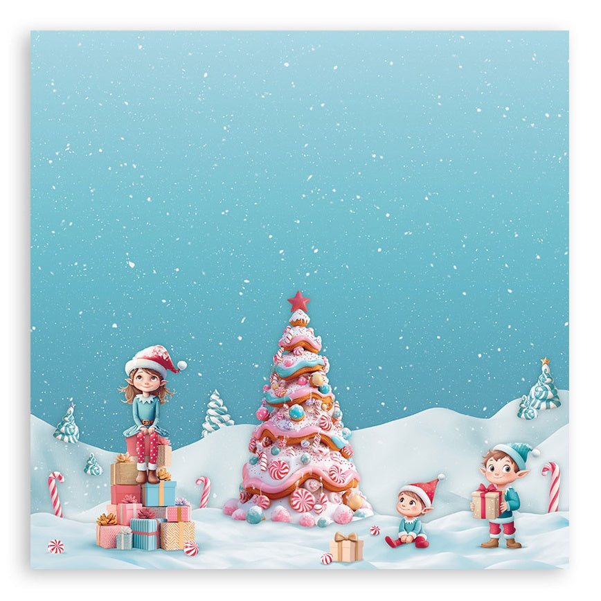 Stamperia Candy Christmas Single-Sided Paper Pad 8"X8"