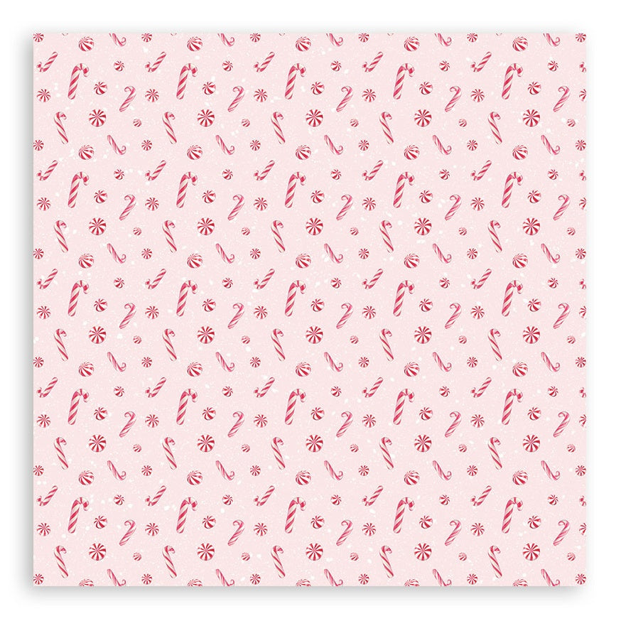 Stamperia Candy Christmas Single-Sided Paper Pad 8"X8"