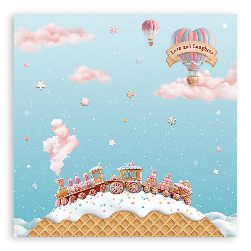 Stamperia Candy Christmas Single-Sided Paper Pad 12"x12"