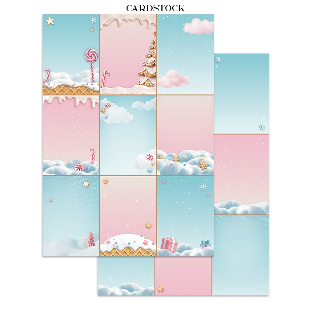 Stamperia Candy Christmas Junk Journal Stickers, Cut-outs & Backgrounds