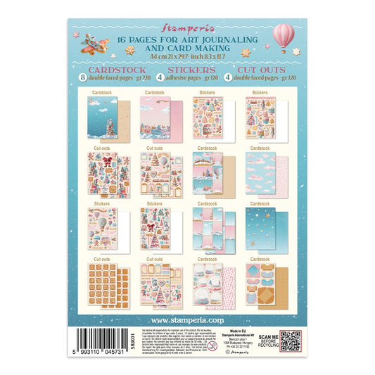 Stamperia Candy Christmas Junk Journal Stickers, Cut-outs & Backgrounds