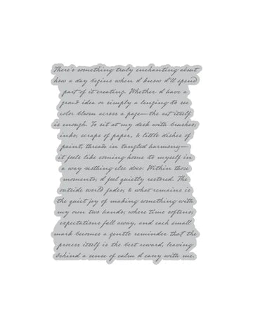 Text on a white background metal press plate