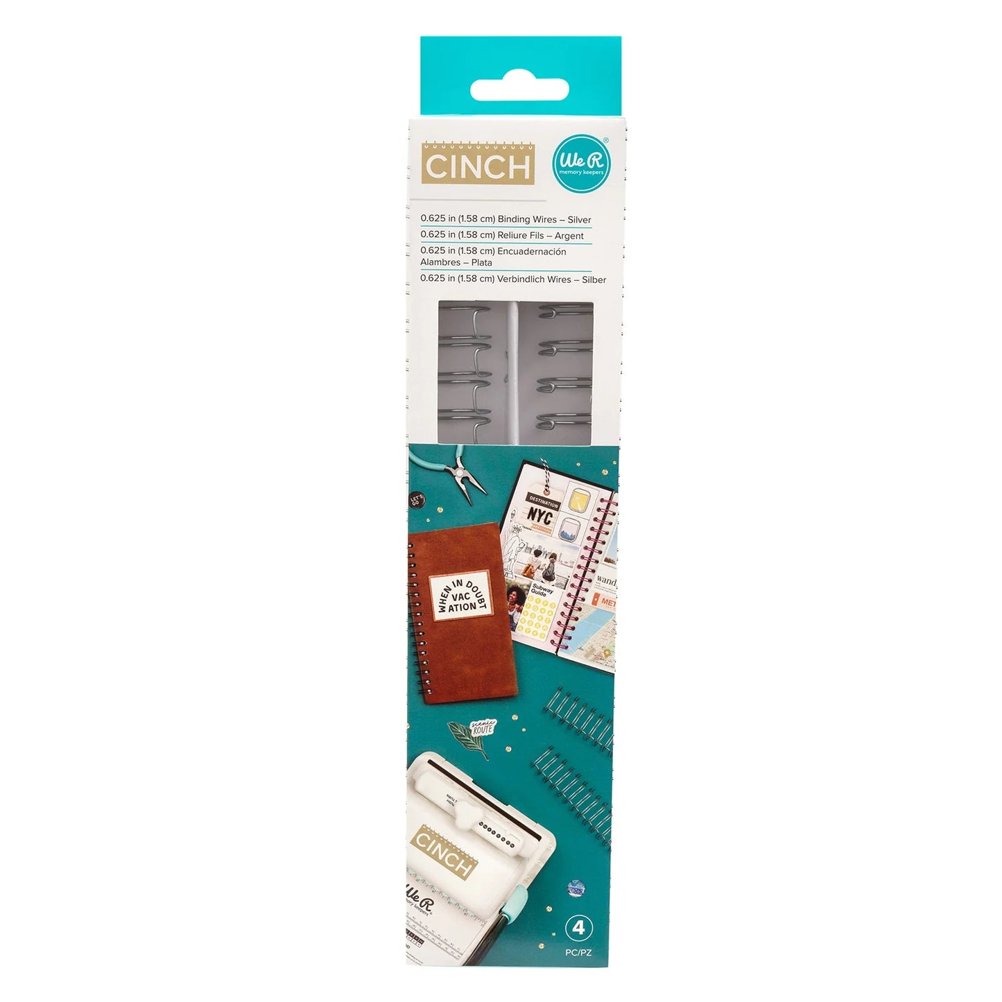 We R Makers 0.625" Cinch Book Binding Wires 4-pk