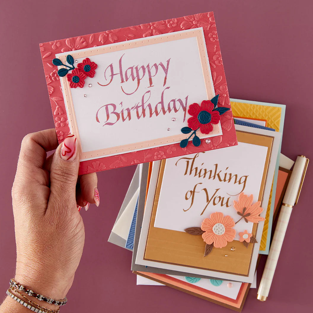 Spellbinders card samples