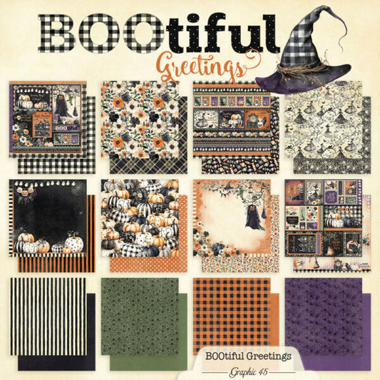 Graphic 45 BOOtiful Greetings 8×8 Collection Pack