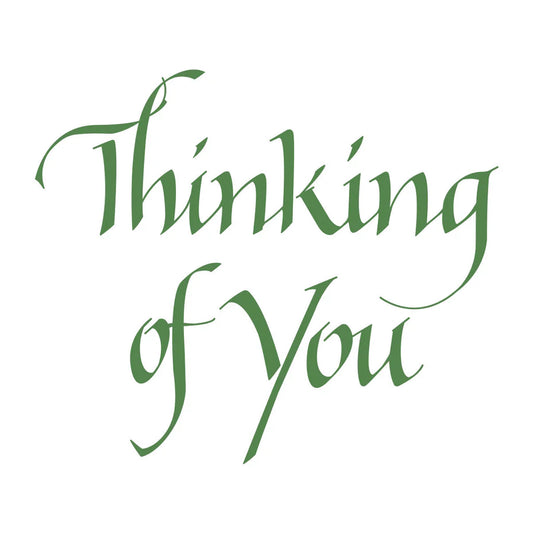 Spellbinders Upright Italic Thinking of You Press + Foil Plate