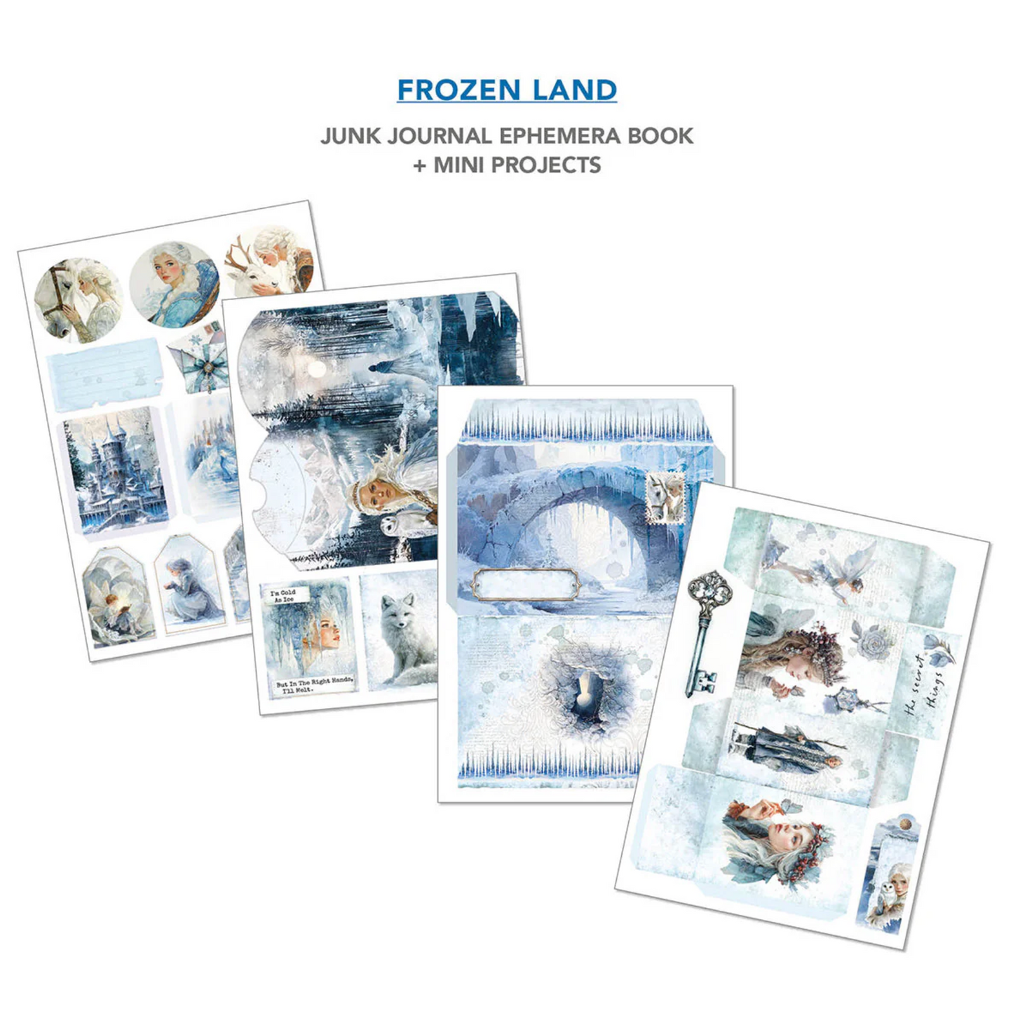 Ciao Bella Frozen Land Junk Journal Ephemera Book A4 32/Pkg