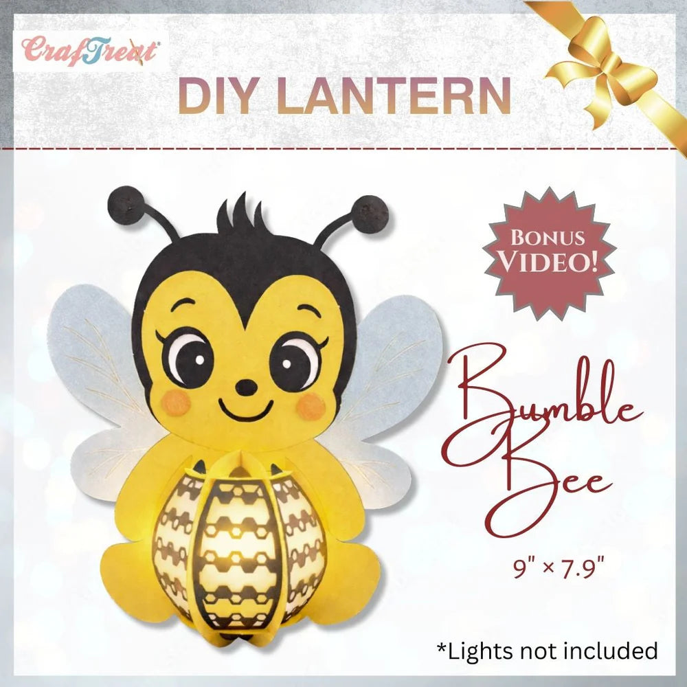 Adorable cartoon bee paper lantern