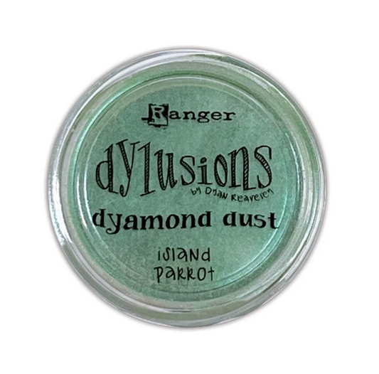 green mixed media pigment powder