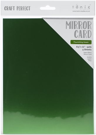 Craft Perfect Satin Mirror Cardstock 8.5"X11" 5/Pkg