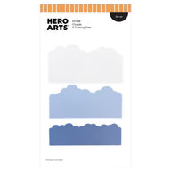 Hero Arts mountain die cut embellishments on a white background