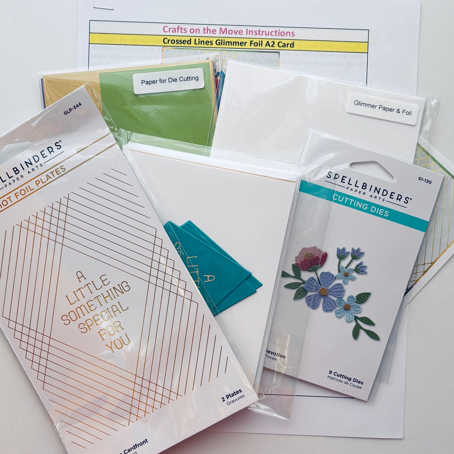 Crossed Lines Hot Foil Card Kit