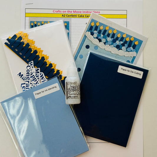 Confetti Candle Cake Card Kit