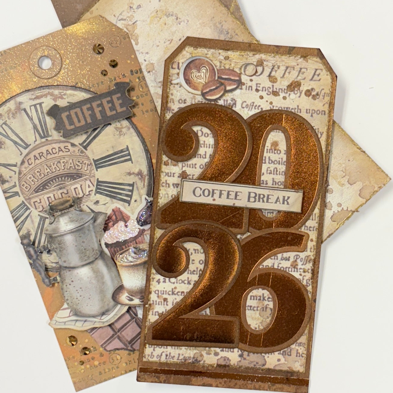 Dina Wakley Media White #8 Tags