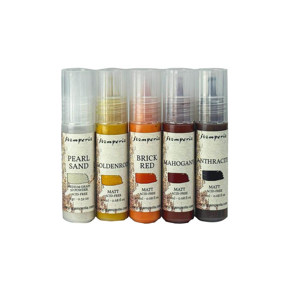 Stamperia Rusty Texture Paint Kit 5x20 ml