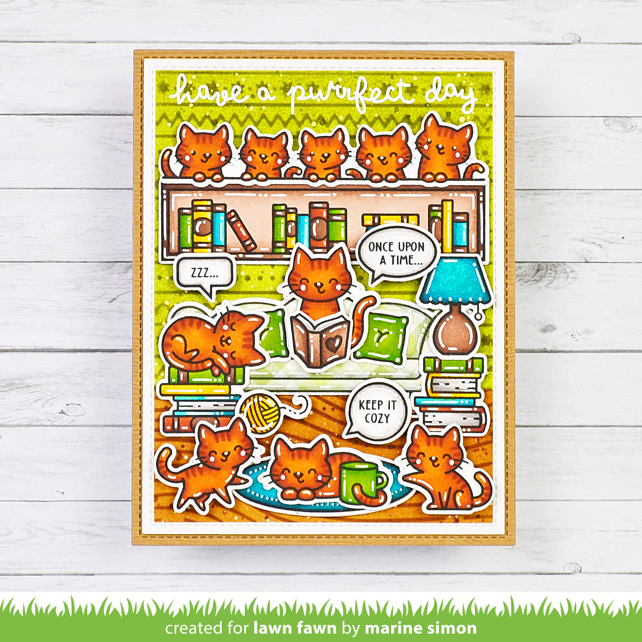 Lawn Fawn Cozy Cats Bundle