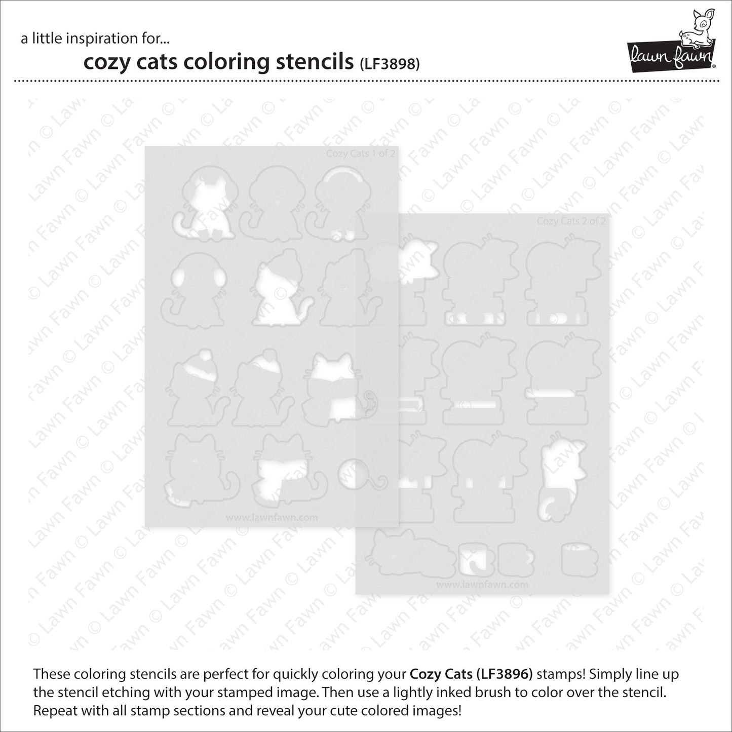 Lawn Fawn Cozy Cats Bundle