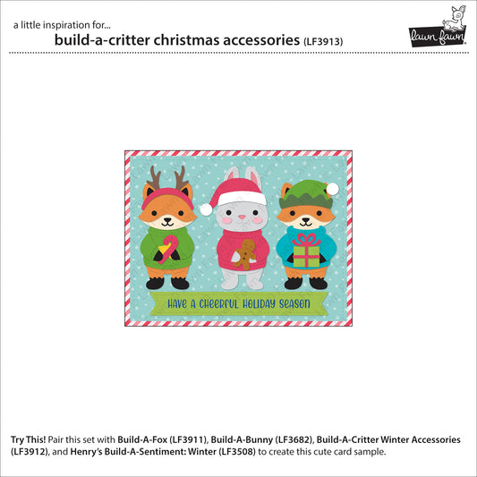 Lawn Fawn Build-A-Critter Christmas Accessories Dies