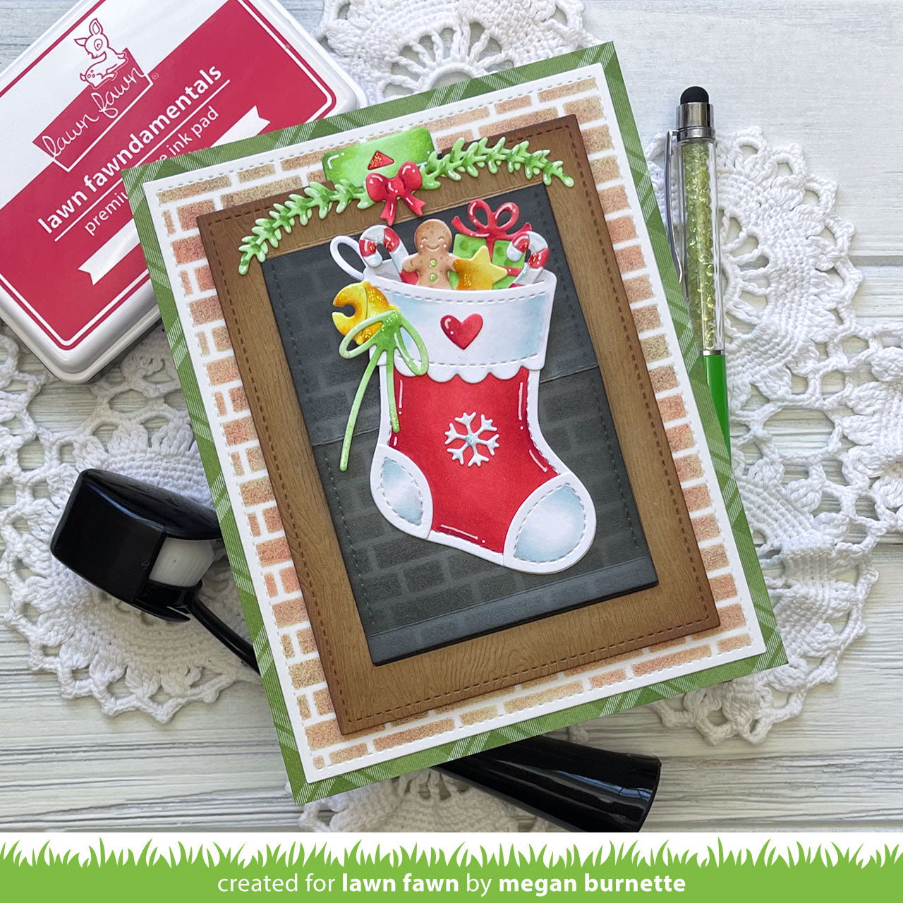 Lawn Fawn Christmas Stocking