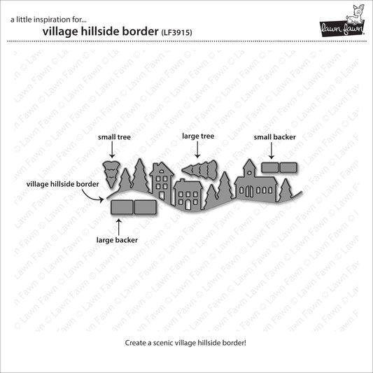 Lawn Fawn Village Hillside Border