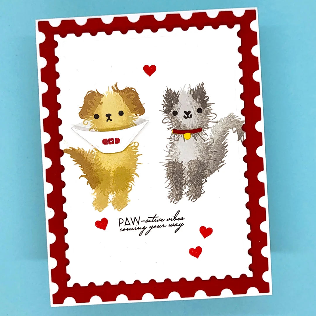 LDRS Fuzzy Wuzzies Cone of Shame Add-On Stamps and Dies