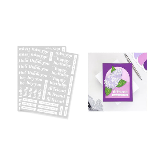 Hero Arts Must Have Messages Hero Rub-On Transfers