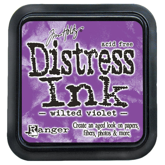 Wilted Violet Tim Holtz Distress Ink pad on white background