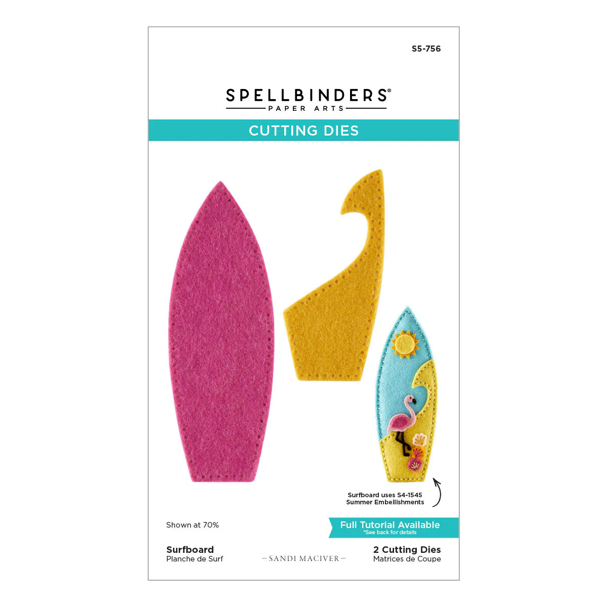 Spellbinders 3D Felt Décor Summer I Want It All! Bundle
