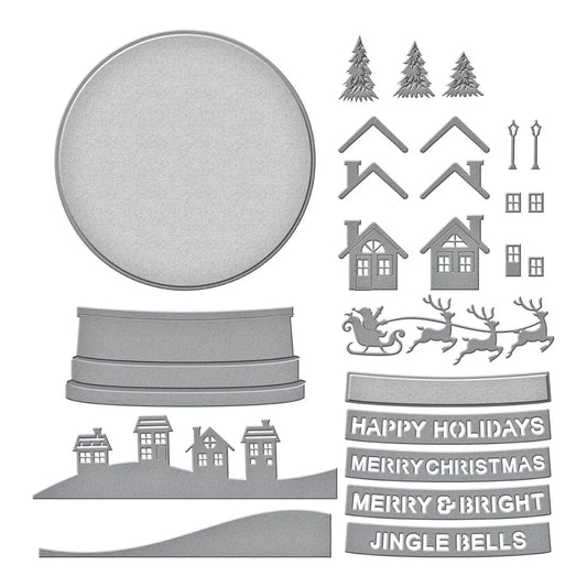 Spellbinders Simon's Snow Globe Etched Dies