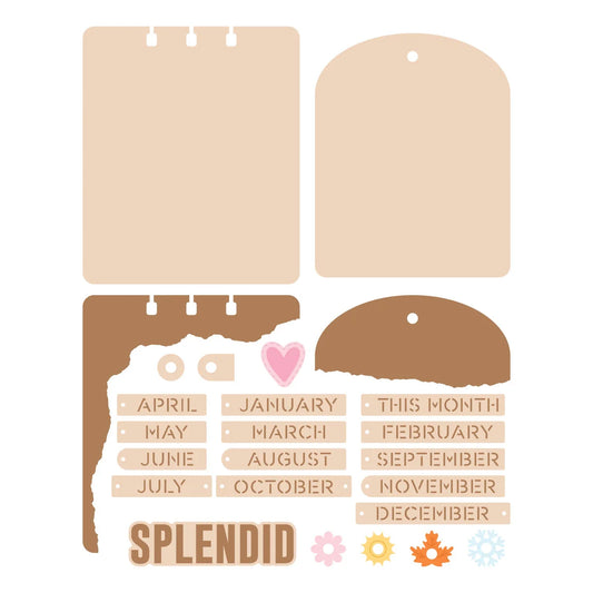 Spellbinders Torn Edges CardLab Etched Dies by Esther Glas