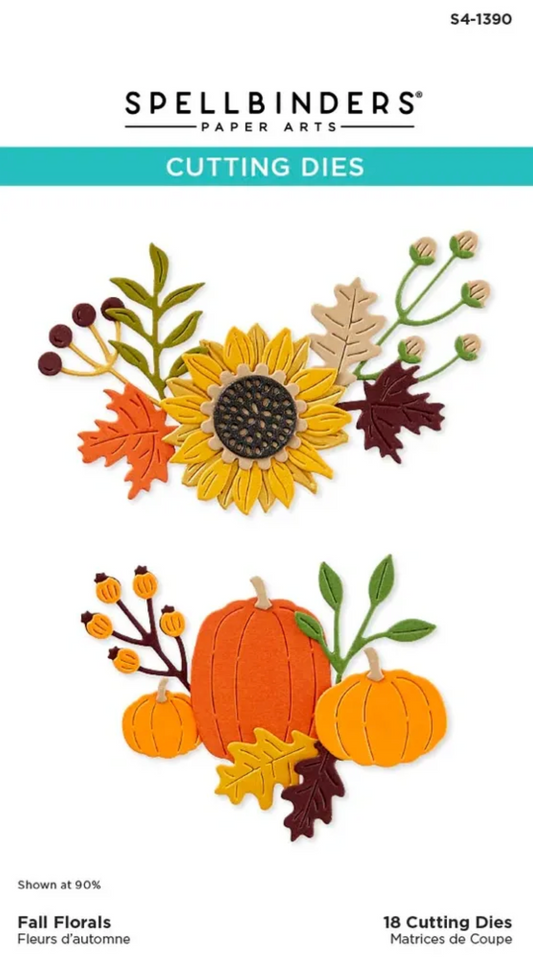 Spellbinders Fall floral Die Set