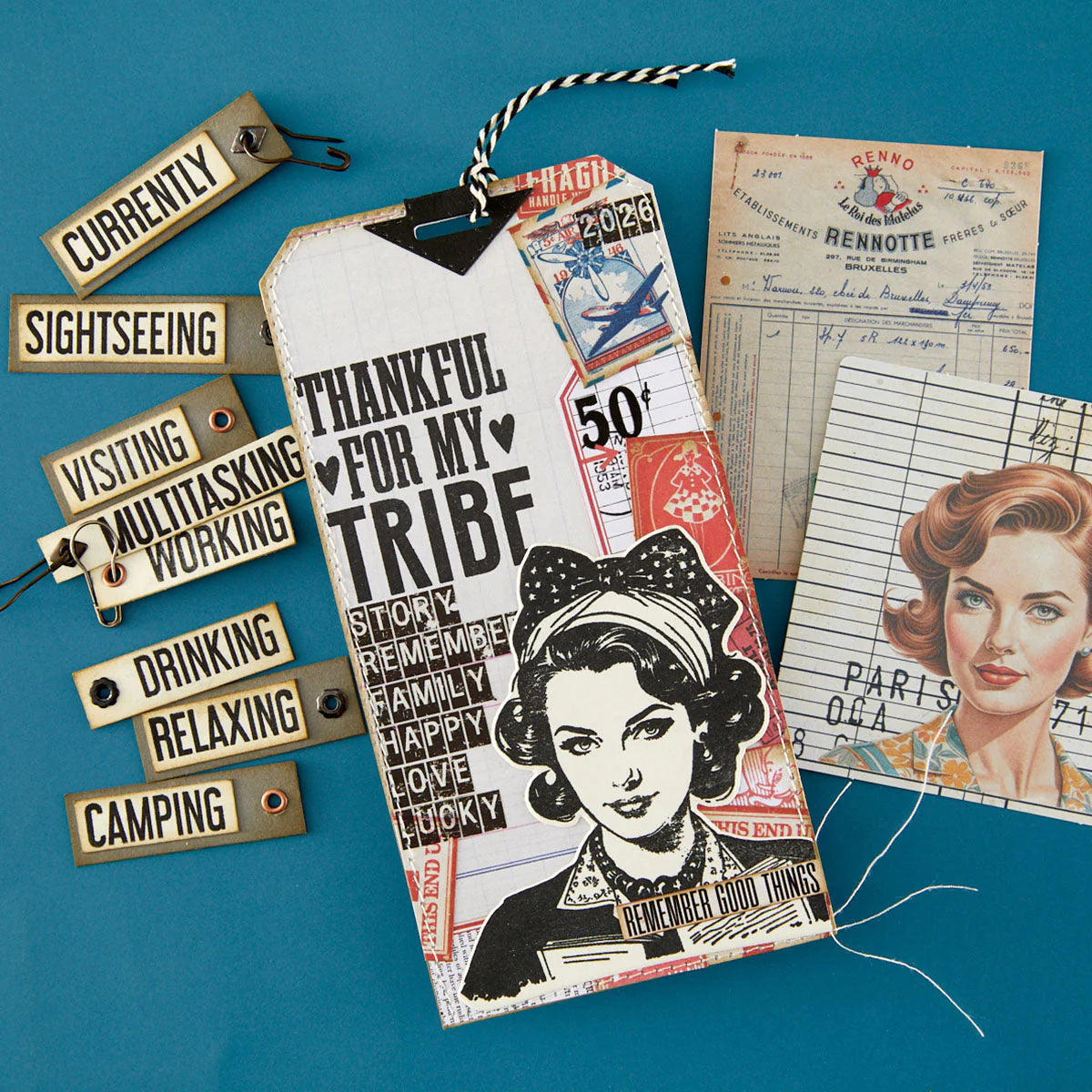 Spellbinders ING Words Stamp & Die Set by Esther Glas