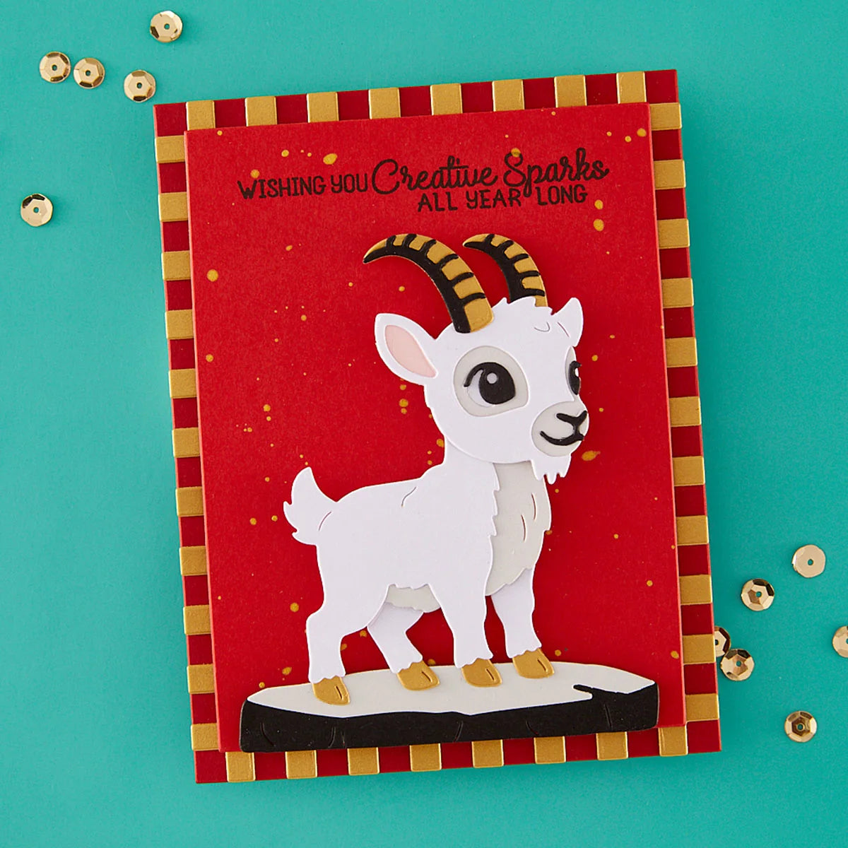 Spellbinders Year of the Goat Stamp & Die Set