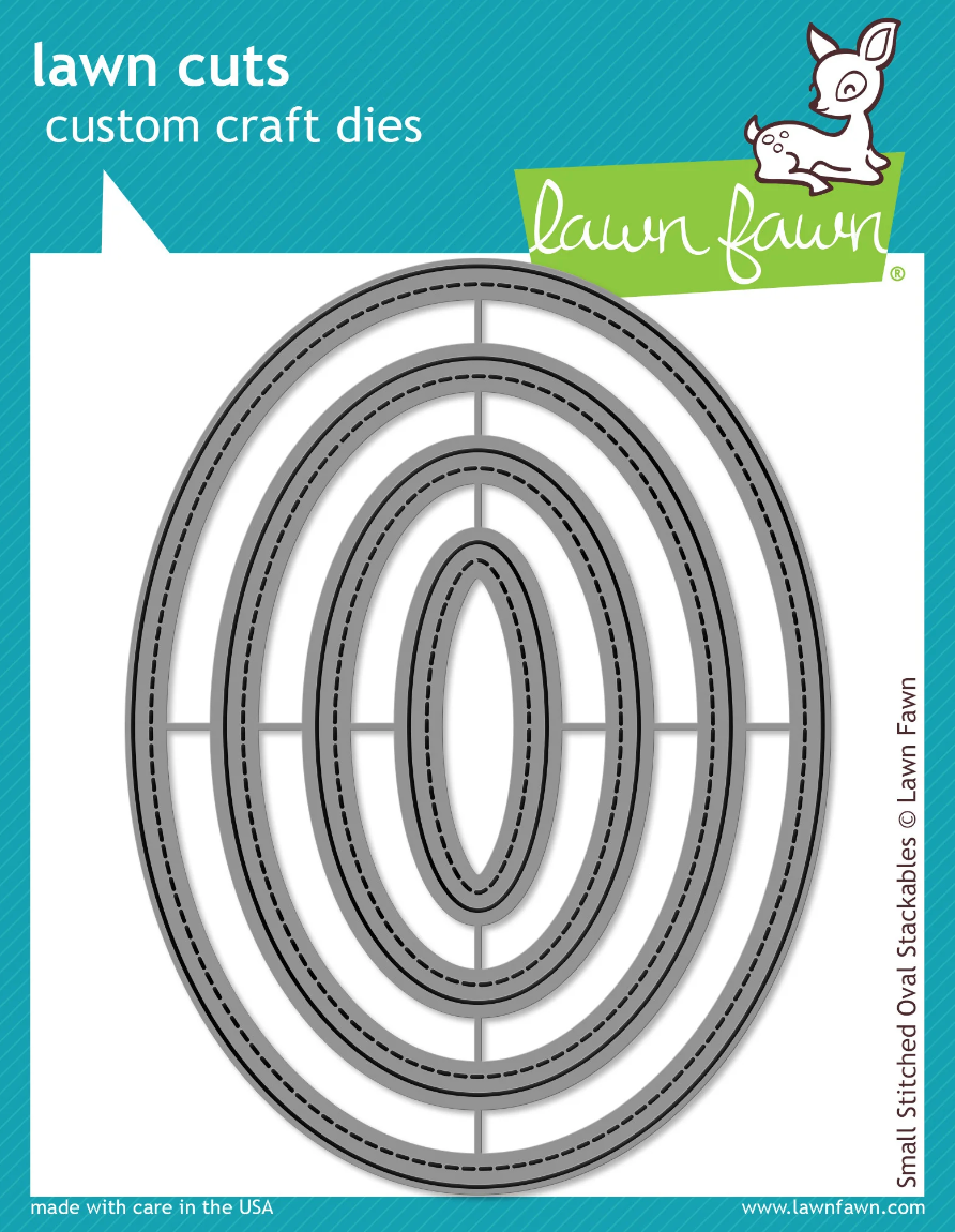 Small Stitched Oval Stackables
