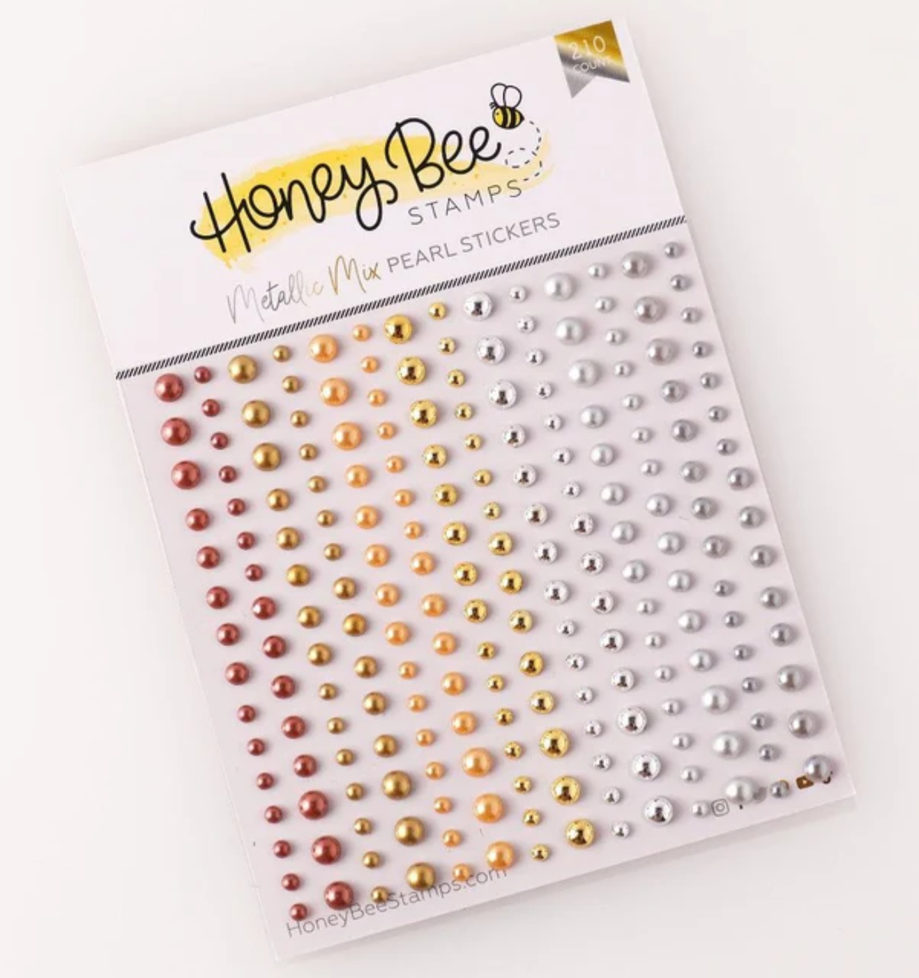 Metallic Mix Pearls - Pearl Stickers - 210 Count