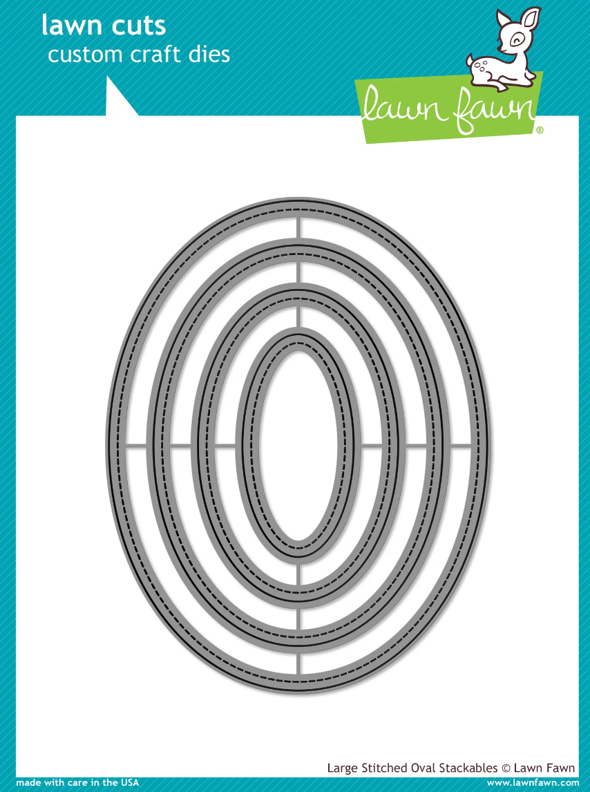 Large Stitched Oval Stackables